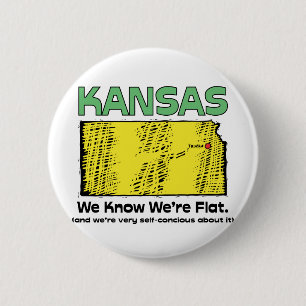 Kansas KS Motto~ vi vet att vi är lägenheten Knapp