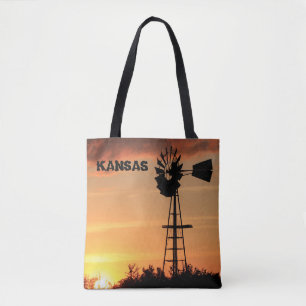 Kansas Kvarn Sunset Tote Bag Tygkasse