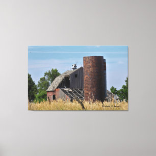 Kansas Land Barn Canvastryck
