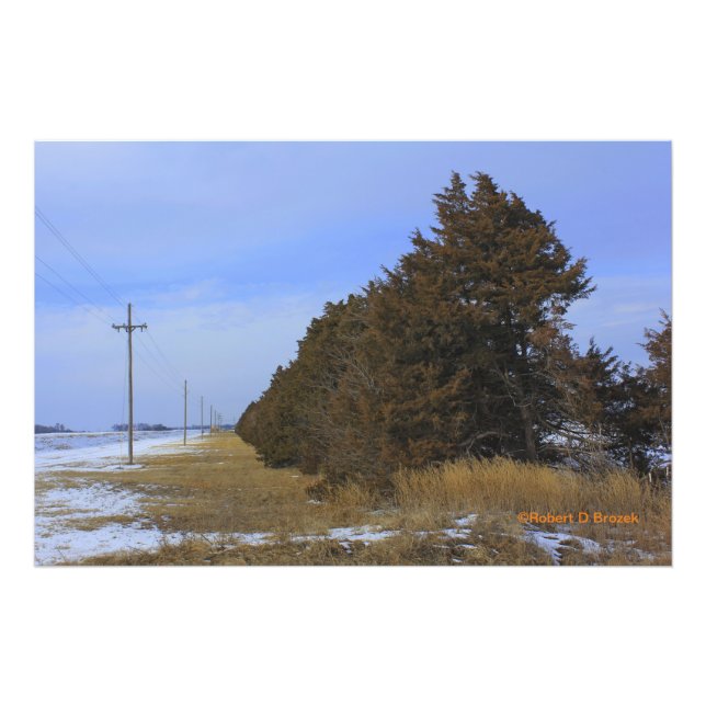 Kansas Land landskap Fotoutvidgning Fototryck (Framsidan)