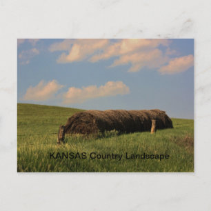 KANSAS Land liggande Vykort