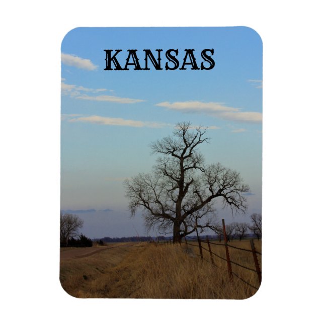 Kansas Land Road MAGNET (Vertikal)