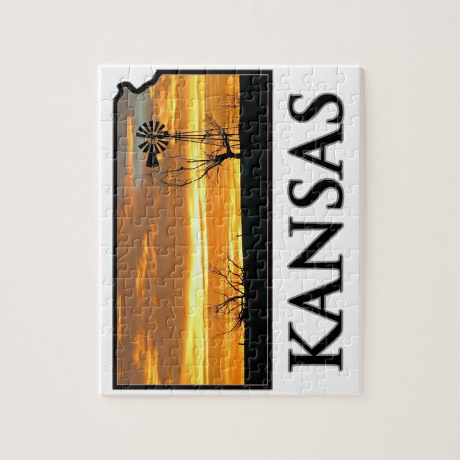 Kansas lantgårdkvarn pussel (Vertikal)