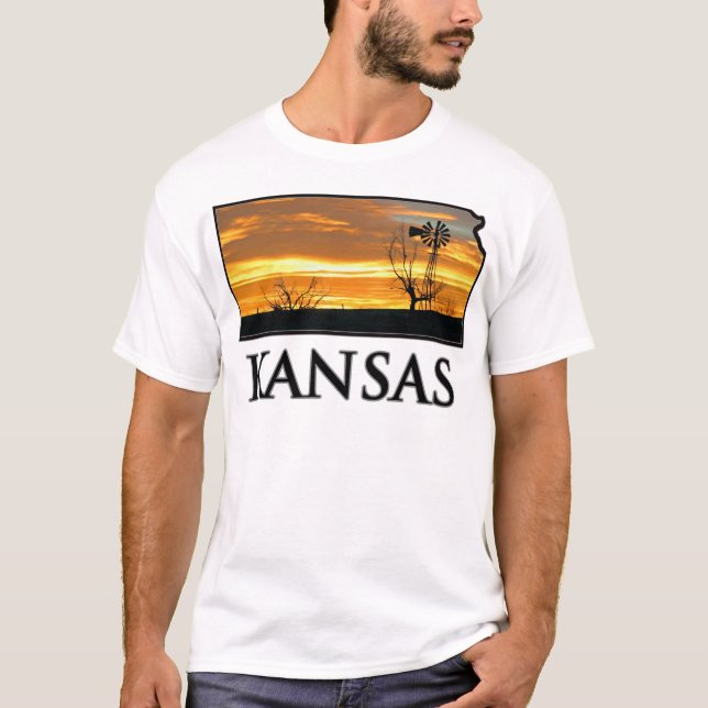 Kansas lantgårdkvarn t-shirt (Framsida)