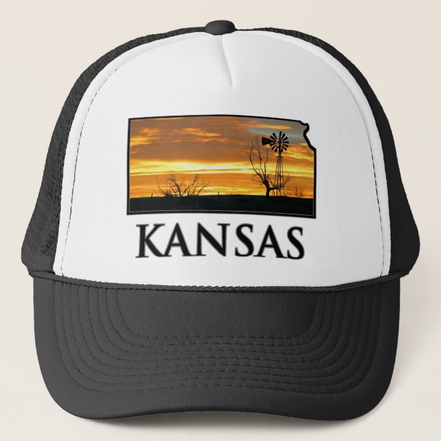Kansas lantgårdkvarn truckerkeps (Framsida)