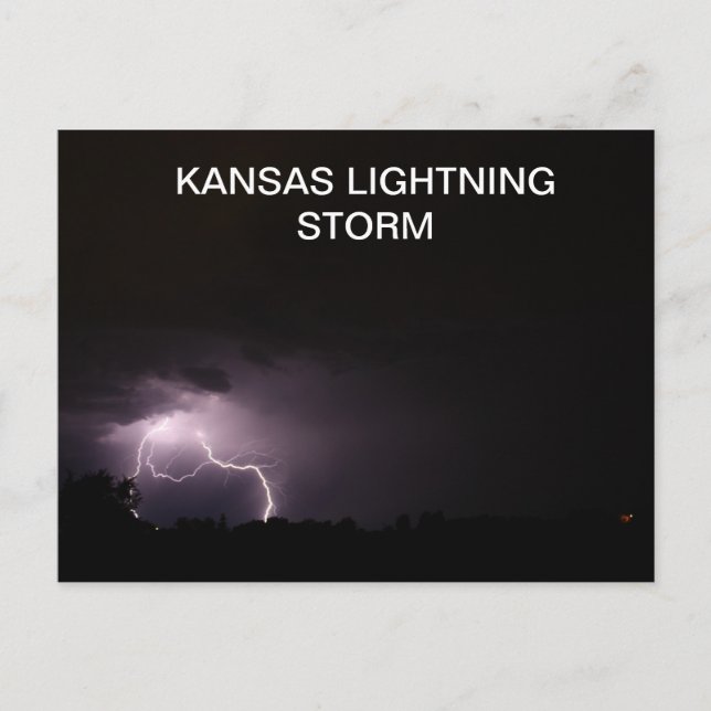 KANSAS LIGHXT STORM VYKORT (Framsida)