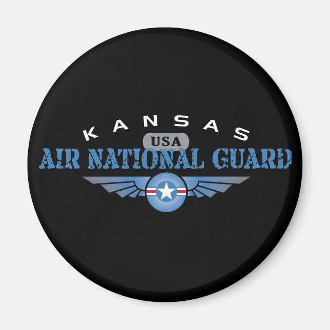 Kansas Luft nationalgarde Magnet (Framsidan)