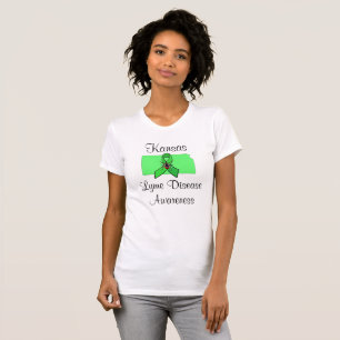 Kansas Lyme-sjukdom medvetenhet T-shirt