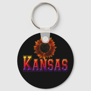 Kansas med solros nyckelring