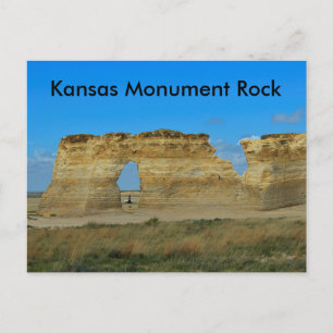 Kansas Monument Sten POST-kort Vykort