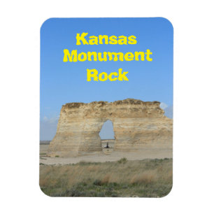 Kansas Monument Sten Square Magnet