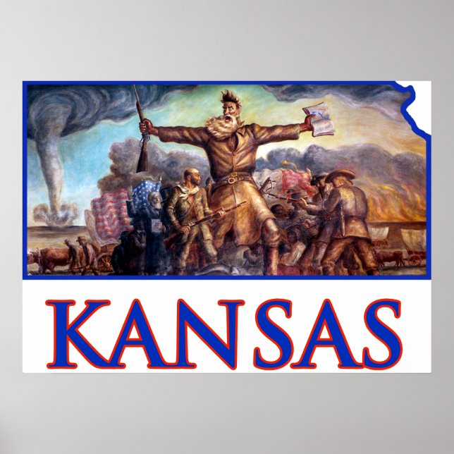 Kansas och John Brown i Tragic Prelude Poster (Framsidan)