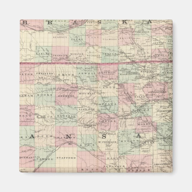 Kansas och Nebraska Magnet (Framsidan)