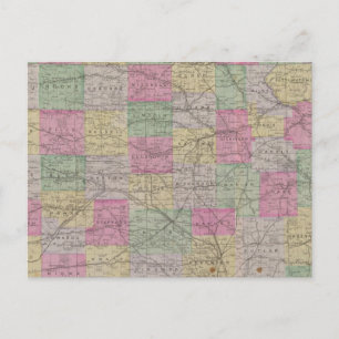 Kansas Officiell Topophy State Atlas Vykort