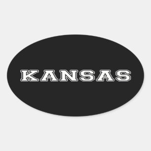 Kansas Ovalt Klistermärke