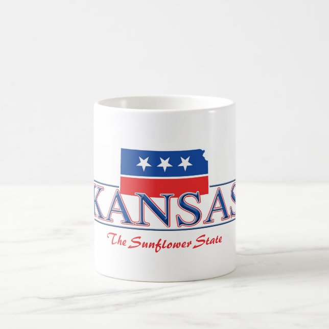 Kansas patriotisk mugg (Center)
