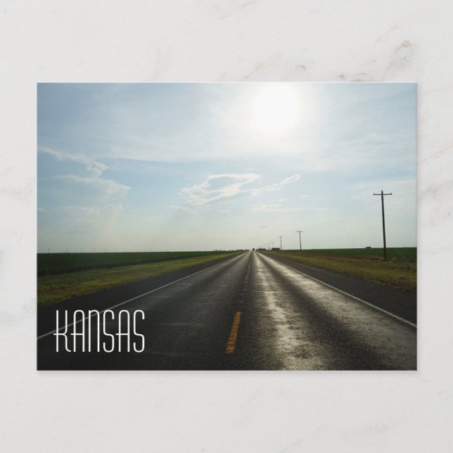 Kansas Prairie Vykort (Framsida)