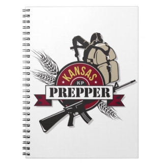 Kansas Prepper logotypdesign Anteckningsbok