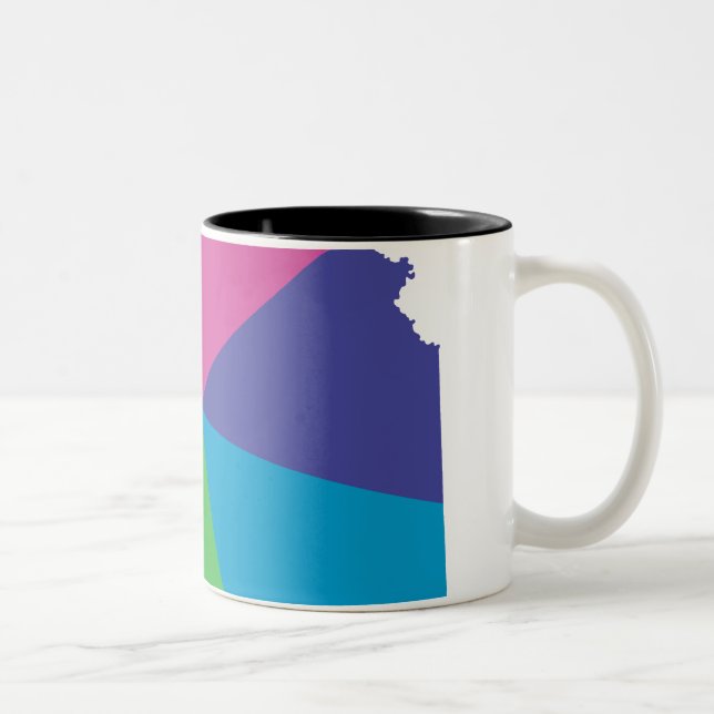 Kansas pride. Två-Tonad mugg (Höger)