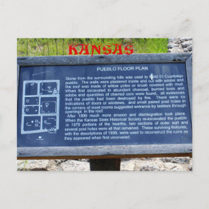 Kansas Pueblo Golv-vykort Vykort