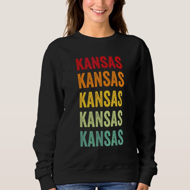Kansas Rainbow Kansas Stat T Shirt (Framsida)
