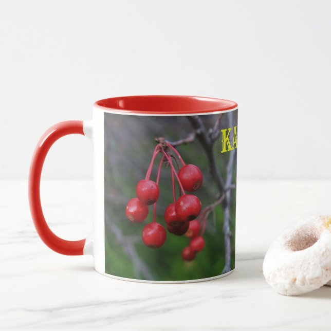 Kansas Red Berries Coffee Mugg (Med munk)