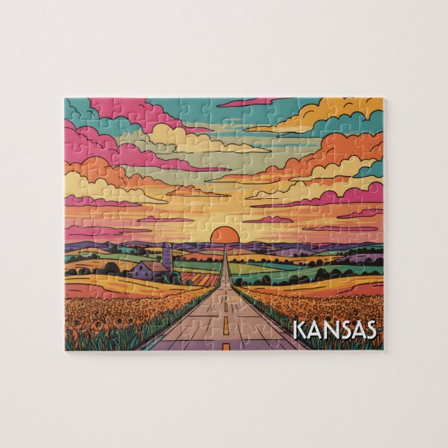 Kansas Resa Pussel (Horisontell)