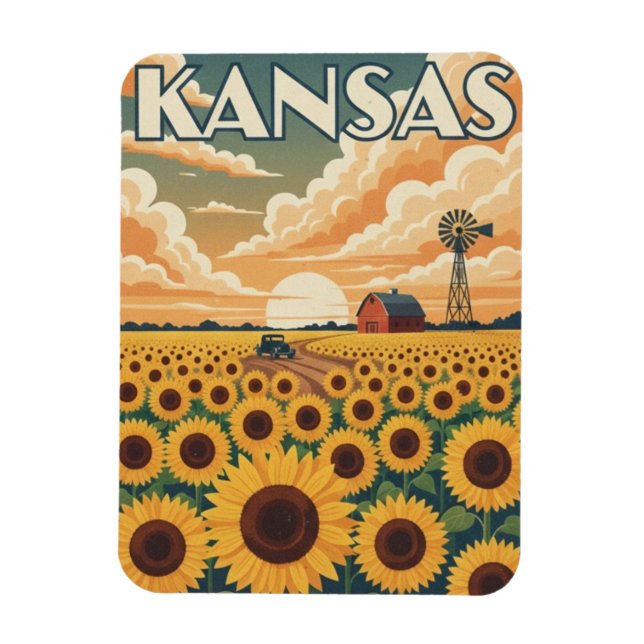 Kansas Resor Magnet (Vertikal)