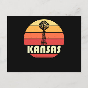 Kansas Retro Vykort