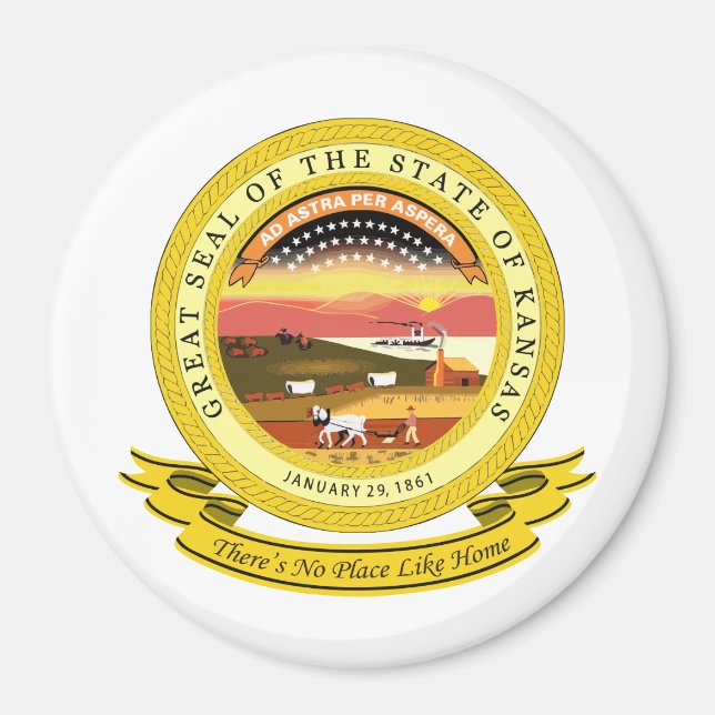 Kansas Seal Magnet (Framsidan)