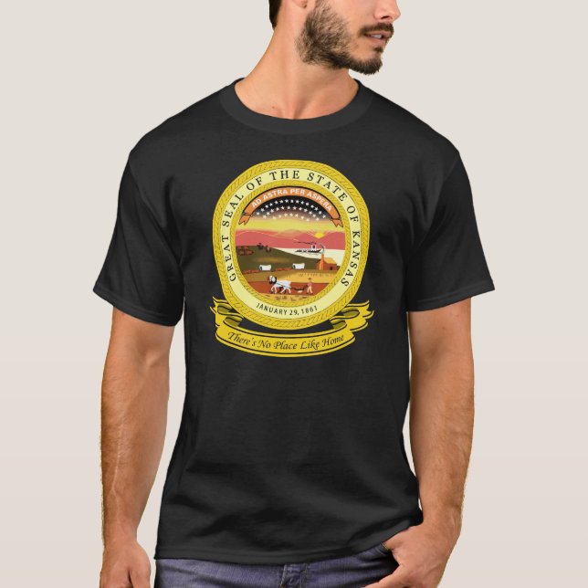 Kansas Seal Tee Shirt (Framsida)