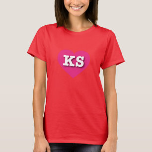 Kansas Shock rosa Heart - I kärlek KS Tröja