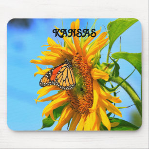 Kansas Solros och Monarch Butterfly, Mouse pad Musmatta