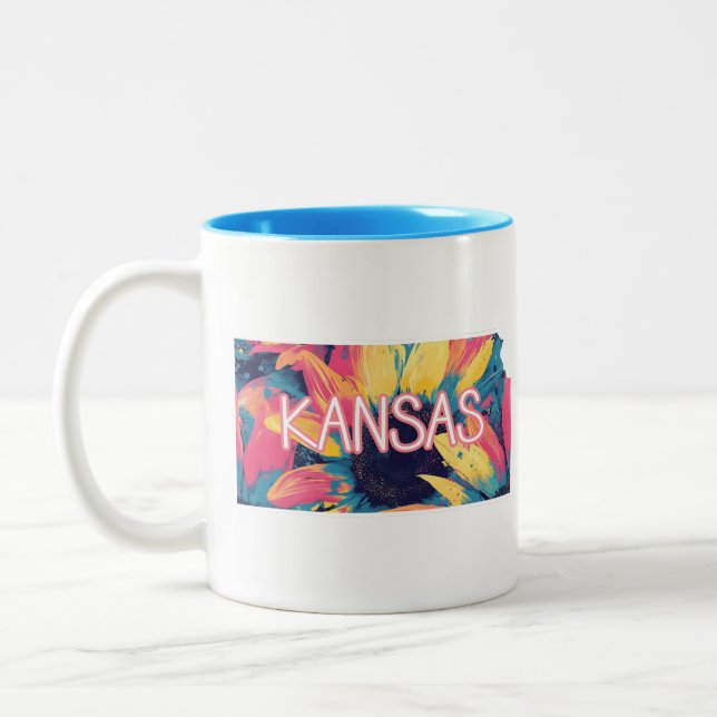 Kansas Solros Två-Tonad Mugg (Vänster)