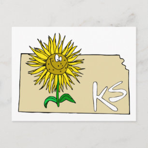 Kansas Solros Vykort
