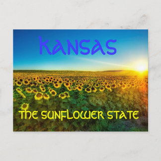 Kansas "Solrosstaten" vykort