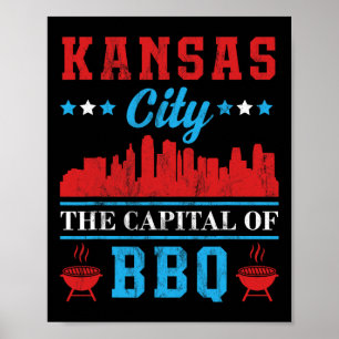 Kansas stad Bbq Poster