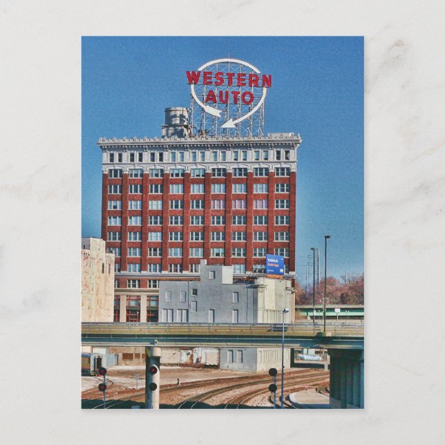 Kansas stads Westerna automatiska signering Vykort (Framsida)