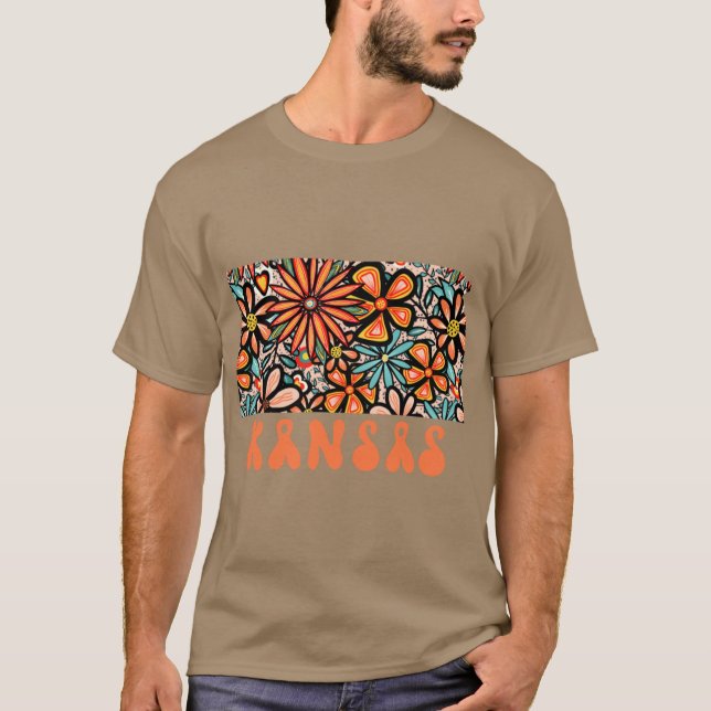 Kansas State Design Artist Designad Illustration F T Shirt (Framsida)