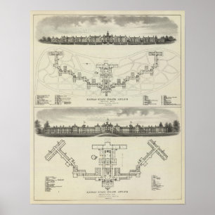 Kansas State Inš Asylums Poster