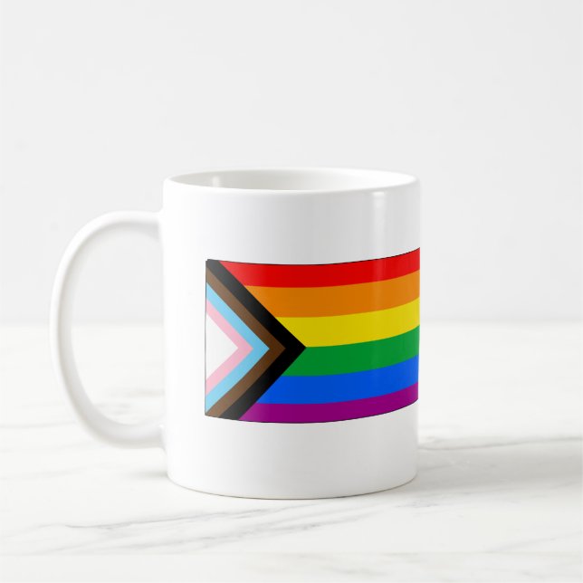Kansas State Pride HBTQ+ Progress Pride Kaffemugg (Vänster)