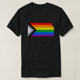 Kansas State Pride HBTQ+ Progress Pride T Shirt