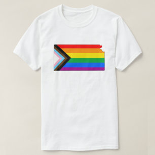Kansas State Pride HBTQ+ Progress Pride T Shirt