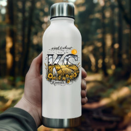 Kansas State Sticker | Wind & Wheat Sunflower Desi Klistermärken