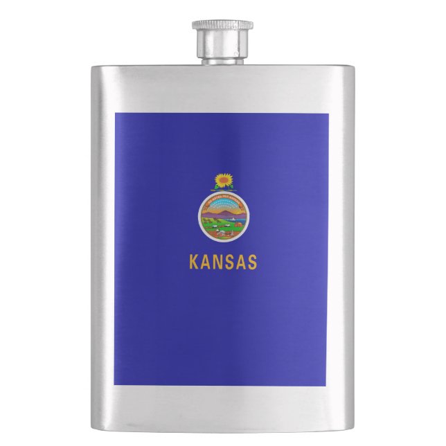 Kansas Statlig flagga Design Fickplunta (Framsidan)