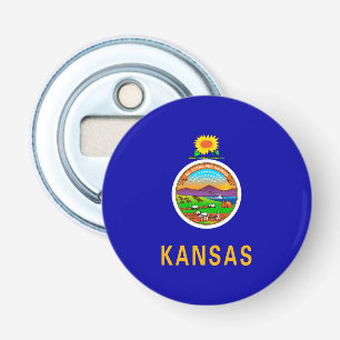 Kansas Statlig flagga Design Flasköppnare
