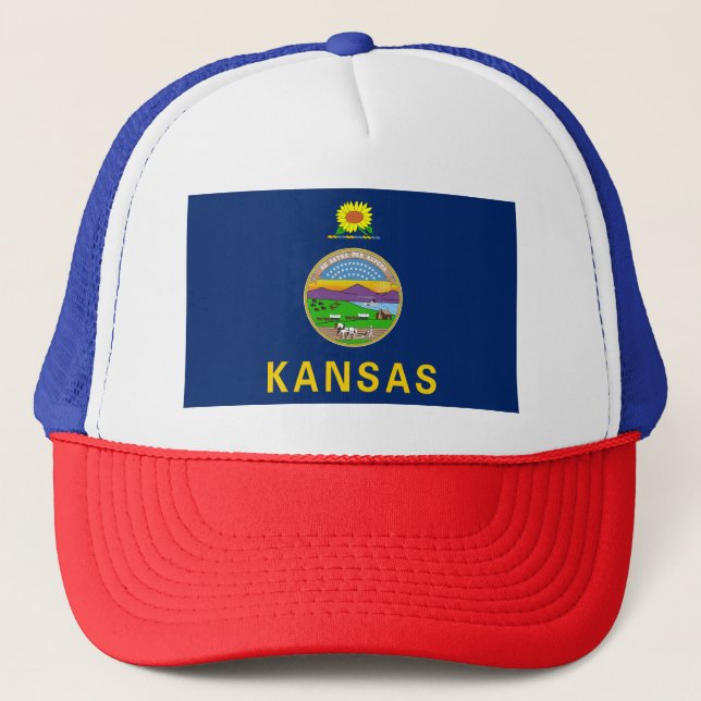 Kansas Statlig flagga Keps (Framsida)