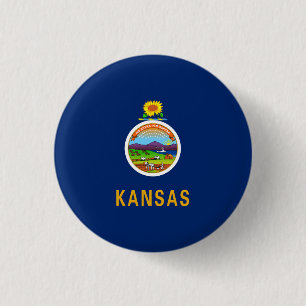 Kansas Statlig flagga Knapp