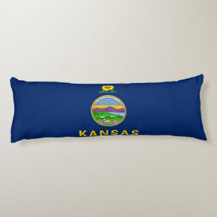 Kansas Statlig flagga Kroppskudde