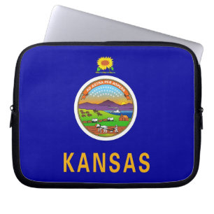 Kansas Statlig flagga Laptop sleeve